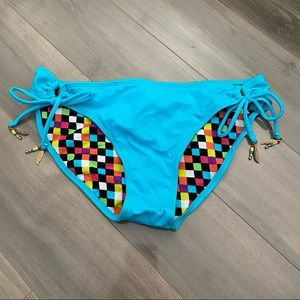Electric Blue Roxy Bikini Bottom